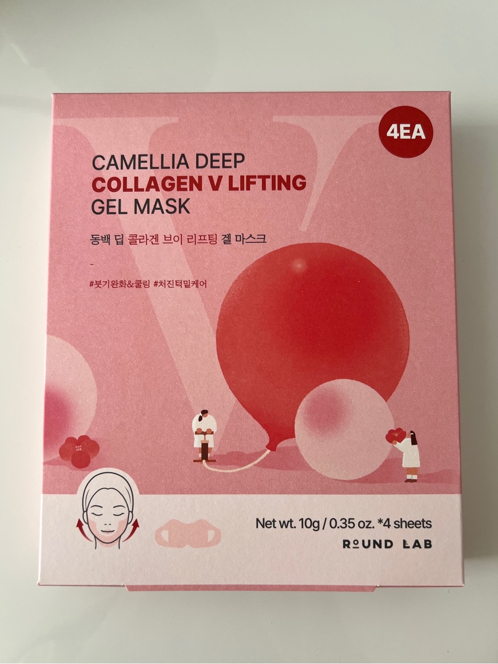 ROUND LAB Camellia Deep Collagen V Lifting Gel Mask 4ea